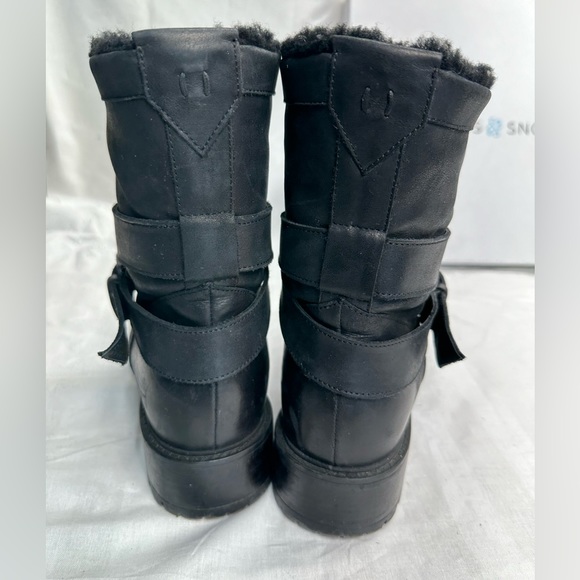 ROSS & SNOW Shearling Moto Boots - Picture 7 of 12